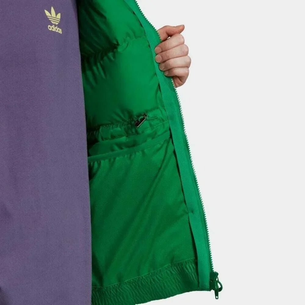 NEW Size XS X-Small   Adidas Originals Green Down Zip-Up Puffer Vest GD2521 - Picture 6 of 9